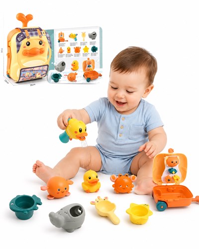 BT1195580 JUGUETES DE BAÑO PARA BEBÉ 9 PIEZAS. PRIORI