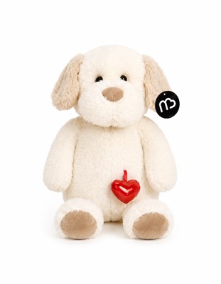 PELUCHE 27CM OSO CORAZON NATURAL. PRIORI