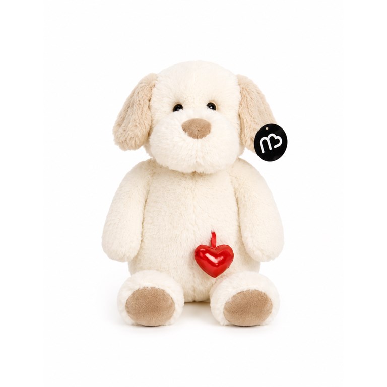 PELUCHE 27CM OSO CORAZON NATURAL. PRIORI