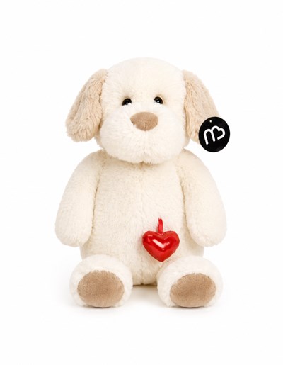 PELUCHE 27CM OSO CORAZON NATURAL. PRIORI