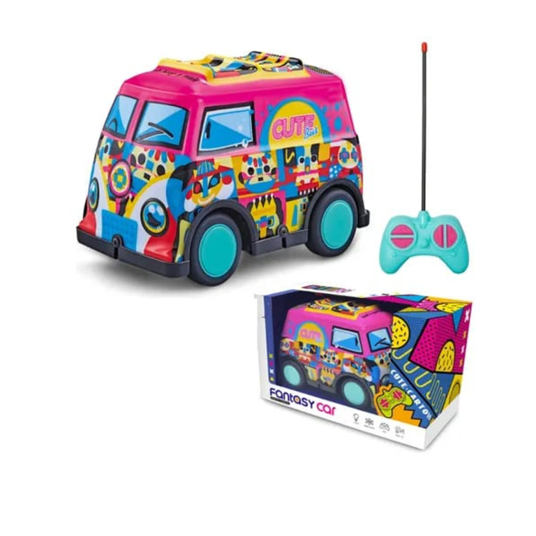 TRC1312161 CAMIONETA A CONTROL REMOTO INFANTIL MINI VAN, MULTICOLOR. PRIORI