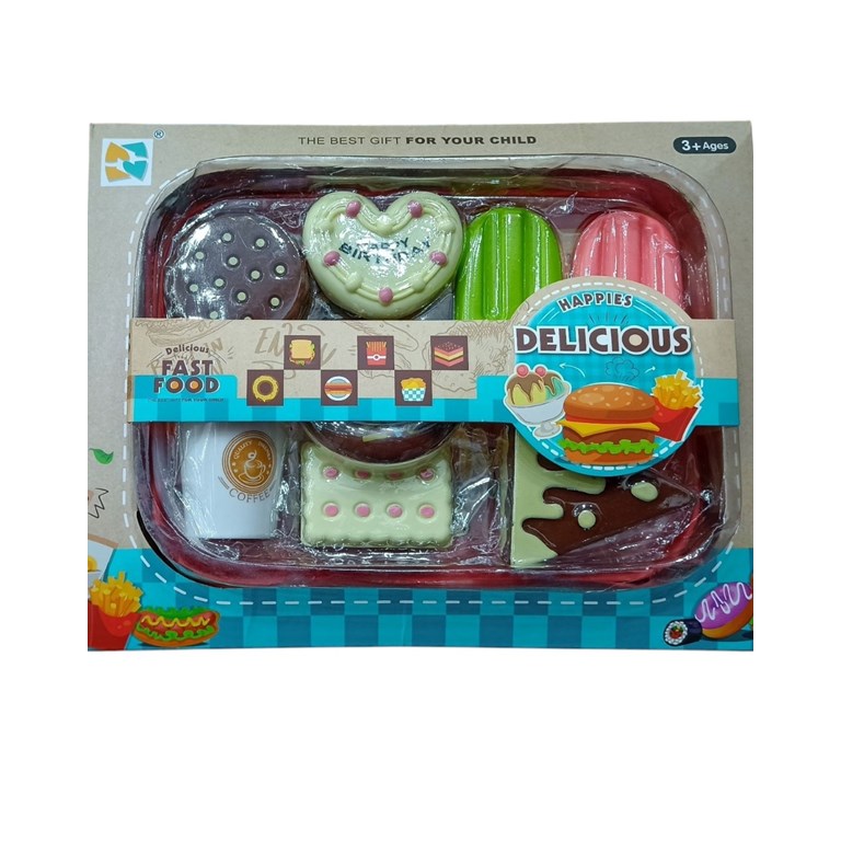 Set de fast food en caja.Priori
