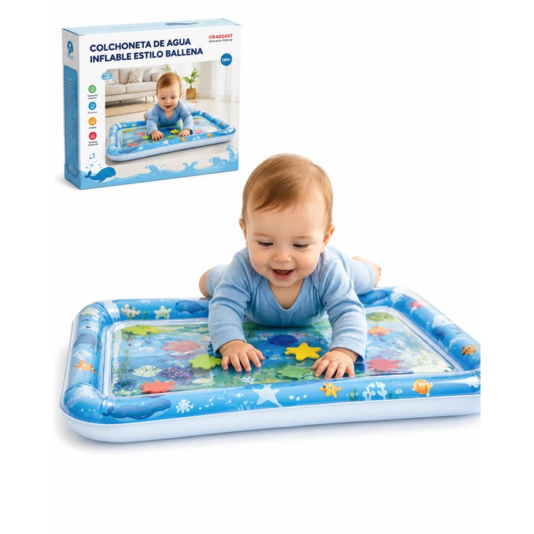 CR402407 COLCHONETA DE AGUA INFLABLE ESTILO BALLENA. PRIORI