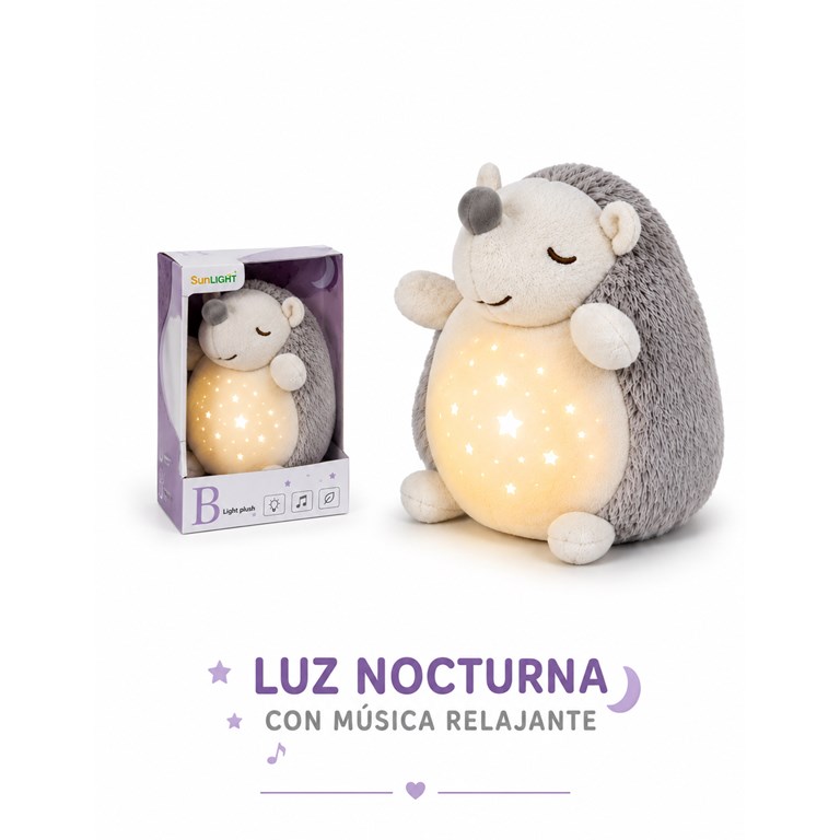 CR403565 LUZ NOCTURNA CON MÚSICA RELAJANTE (ERIZO). PRIORI