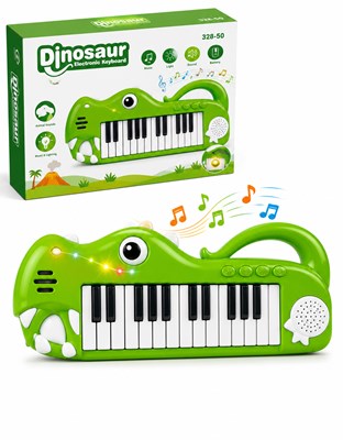 CR403954 GCC PIANO ELECTRÓNICO INFANTIL DINOSAURIO VERDE. PRIORI