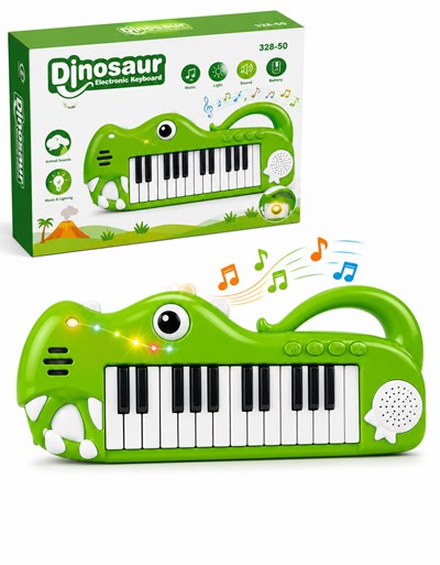 CR403954 GCC PIANO ELECTRÓNICO INFANTIL DINOSAURIO VERDE. PRIORI