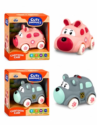 CR404302 COCHE DE VINILO CON FORMA DE ANIMAL 7X10X7. PRIORI