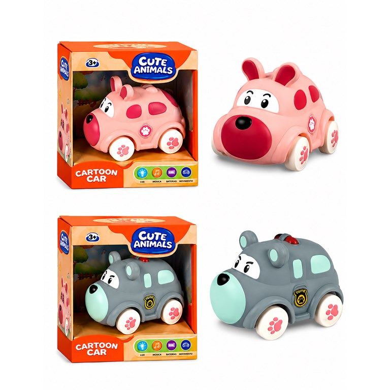 CR404302 COCHE DE VINILO CON FORMA DE ANIMAL 7X10X7. PRIORI