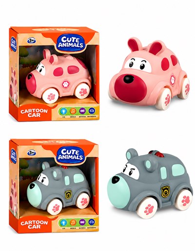 CR404302 COCHE DE VINILO CON FORMA DE ANIMAL 7X10X7. PRIORI