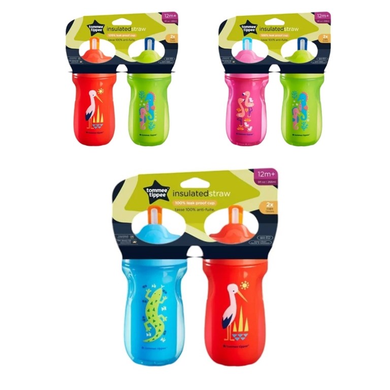 VASO X2 STRAW CUP TÉRMICO 230 ML. TOMMEE TIPPE