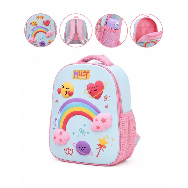 MOCHILA 26X10X32 1 BOLSILLO  3D EVA RAINBOW. PRIORI