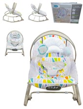 SILLA MECEDORA BEIGE. 2 POSICIONES RECLINABLE. PRIORI