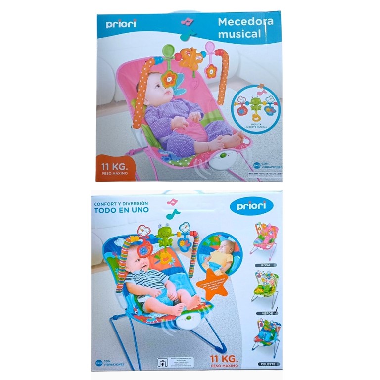 MECEDORA CON JUGUETES Y SONIDO. PRIORI