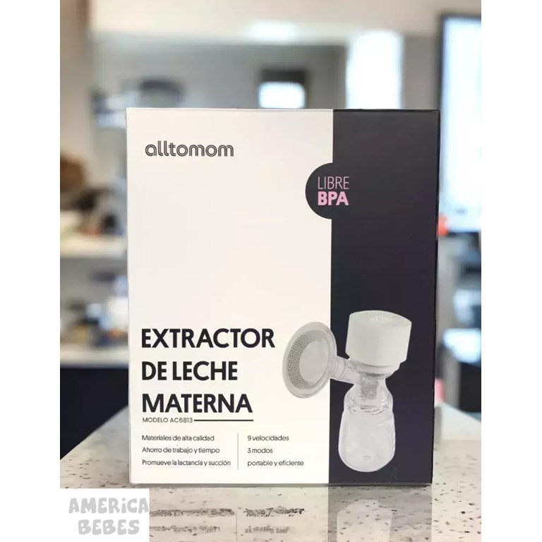 SACALECHE ELECTRICO NUCLEO INTEGRAL  + MAMADERA 150 ML. (COMPATIBLE CON MAMADERAS DE AVENT NATURAL Y CLASSIC). ALLTOMON