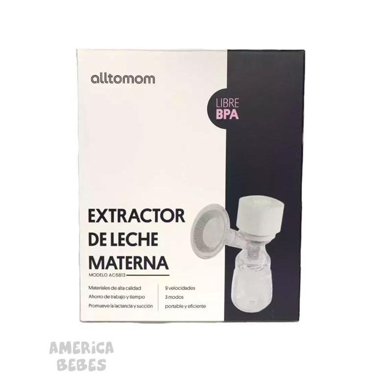 SACALECHE ELECTRICO NUCLEO INTEGRAL  + MAMADERA 150 ML. (COMPATIBLE CON MAMADERAS DE AVENT NATURAL Y CLASSIC). ALLTOMON