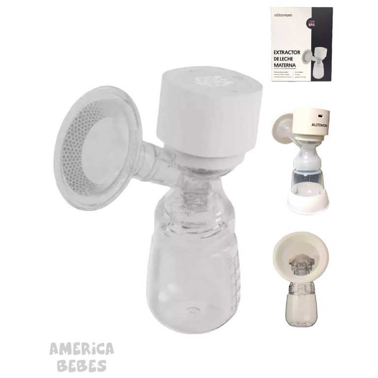 SACALECHE ELECTRICO NUCLEO INTEGRAL  + MAMADERA 150 ML. (COMPATIBLE CON MAMADERAS DE AVENT NATURAL Y CLASSIC). ALLTOMON