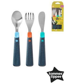 CUCHARA TENEDOR Y CUCHILLO +12 M TOMMEE TIPPEE