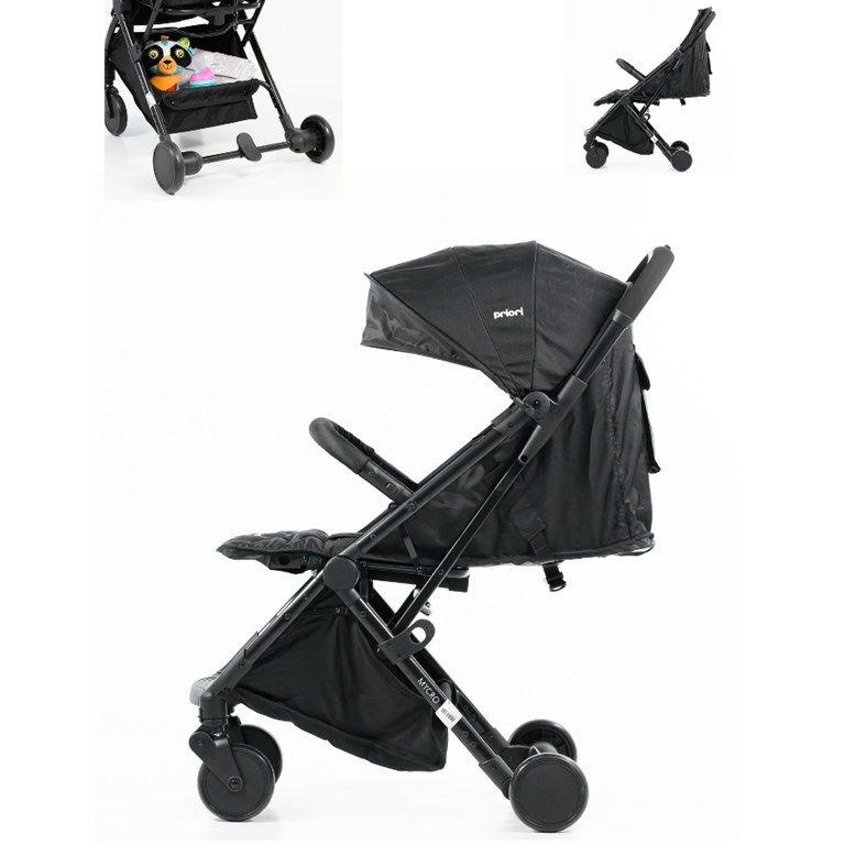 COCHE PARA BEBE COMPACTO MYCRO. CON CIERRE O H F Y ARNES DE SEGURIDAD. PRIORI