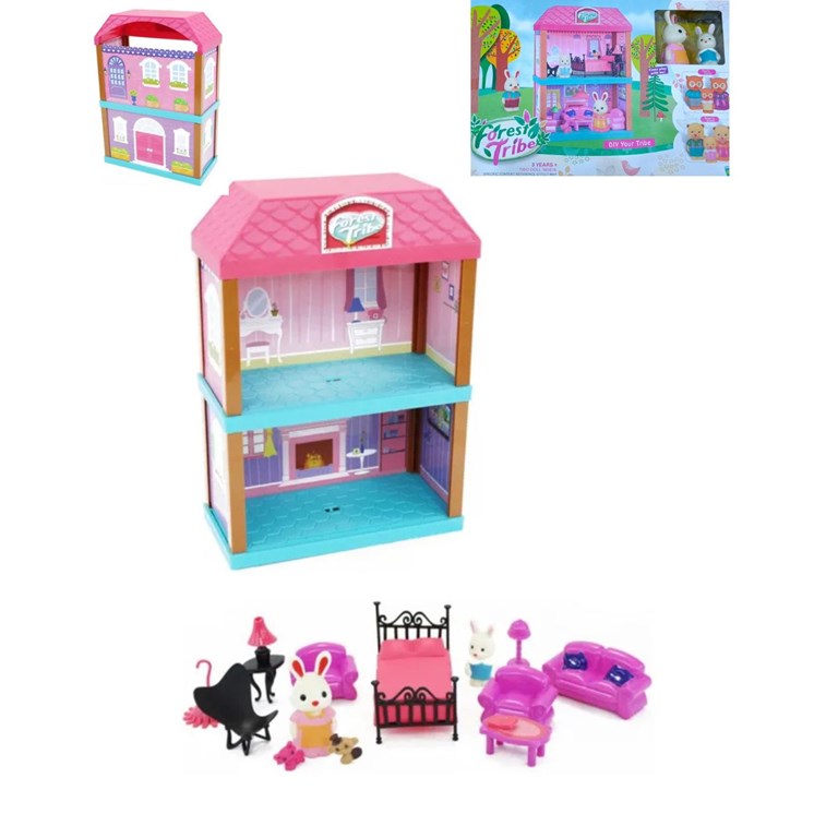 PDH774272 CASITA DE FAMILIA DE CONEJOS 2 NIVELES. PRIORI