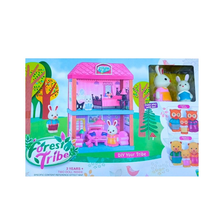 PDH774272 CASITA DE FAMILIA DE CONEJOS 2 NIVELES. PRIORI