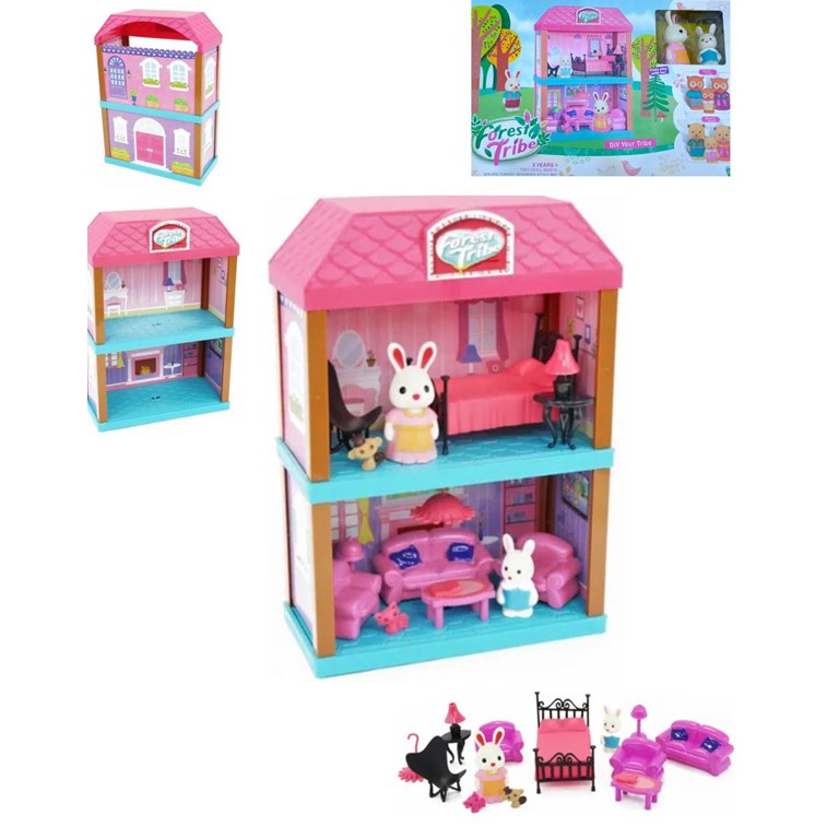 PDH774272 CASITA DE FAMILIA DE CONEJOS 2 NIVELES. PRIORI