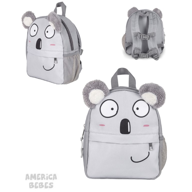 MOCHILA  INFANTIL CON ARNES Y CORREA KOALA