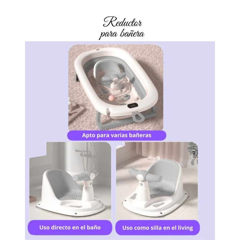 ASIENTO REDUCTOR DE BAÑERA LISO Y ESTAMPADO. PRIORI