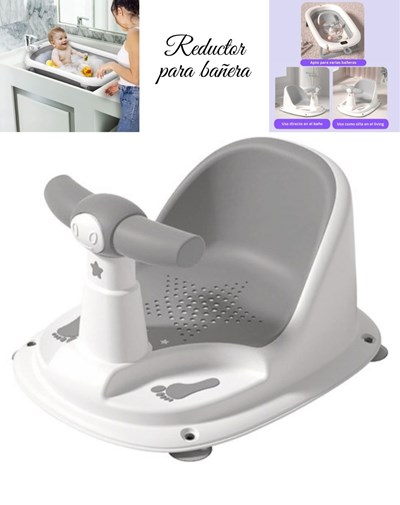 ASIENTO REDUCTOR DE BAÑERA LISO Y ESTAMPADO. PRIORI