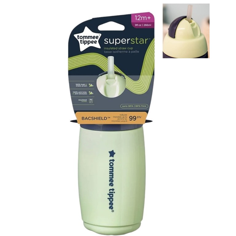 VASO  266 ML  STRAW CUP SUPER STAR. TOMMEE TIPPEE