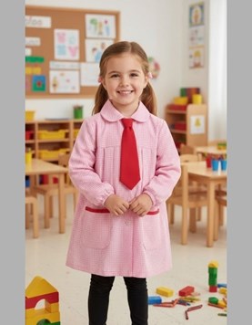 Pintorcito CON CORBATA cuadrille ROSA. Sarmiento