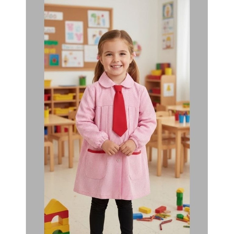 Pintorcito CON CORBATA cuadrille ROSA. Sarmiento