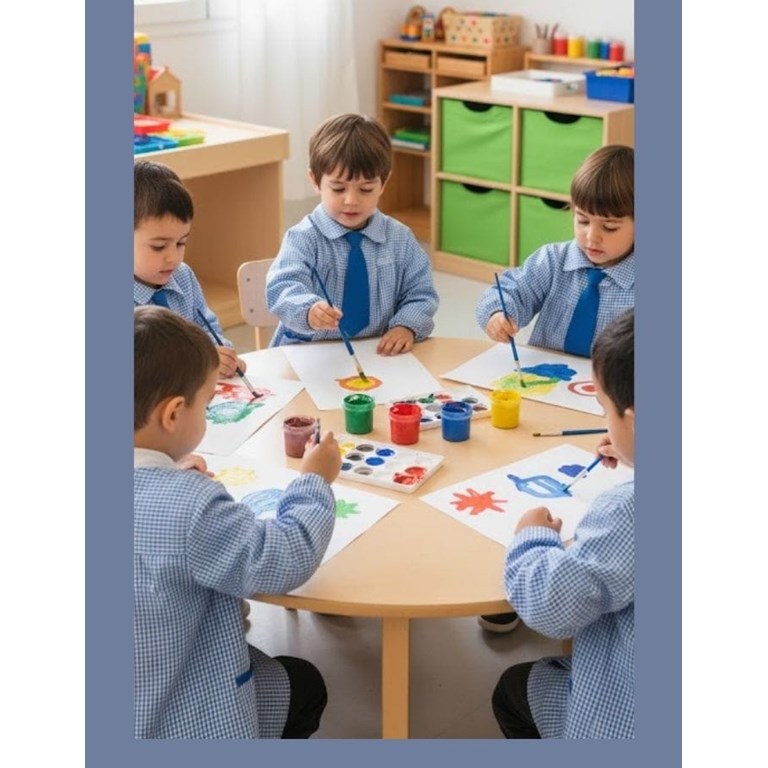 Pintorcito CON CORBATA Cuadrille AZUL Sarmiento