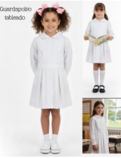 Guardapolvo tableado tela arciel. sarmiento