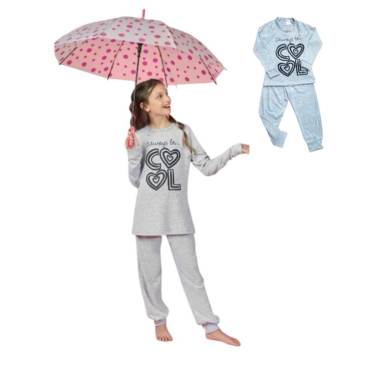PIJAMA DE NENA  CON ESTAMPA CENTRALN 'COOL'