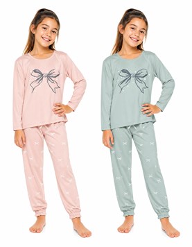 Pijama de jersey linea moñitos