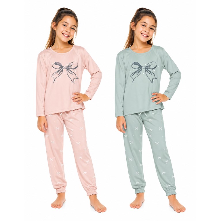 Pijama de jersey linea moñitos