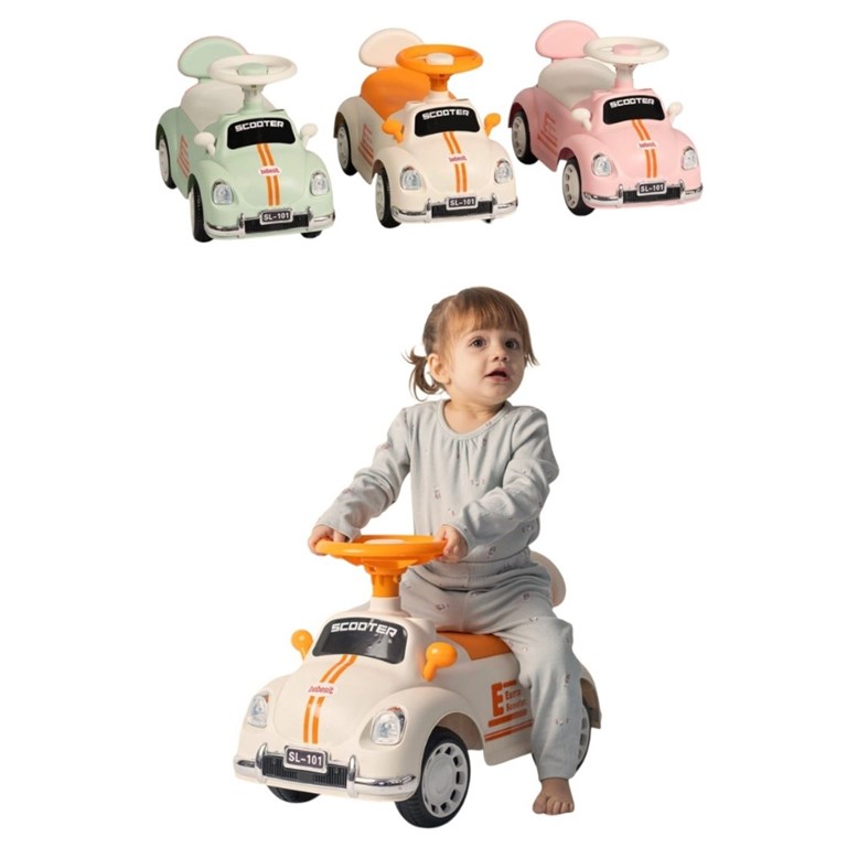 PATA PATA CON LUCES, SONIDO. VOLANTE Y BAUL RAINBOW