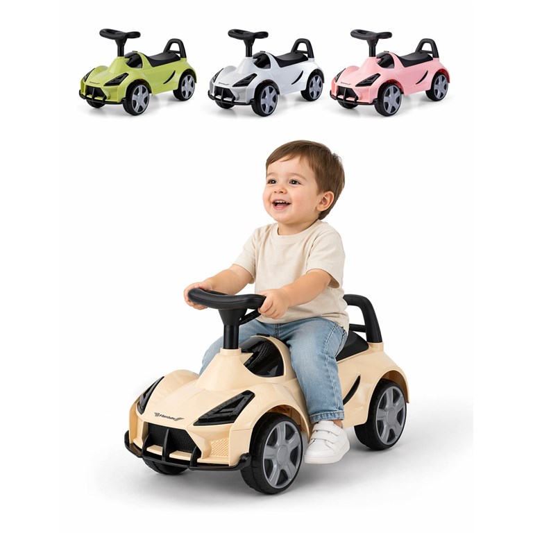 Pata Pata musical 'sonido motor encendido' - ruedas giratorias -baul almacenamiento. Rainbow