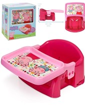 SILLA BOOSTER CON BANDEJA PARA COMER PEPPA PIG