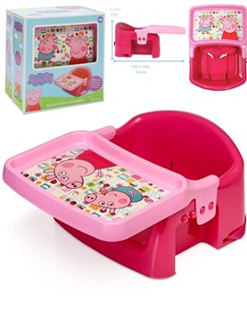 SILLA BOOSTER CON BANDEJA PARA COMER PEPPA PIG