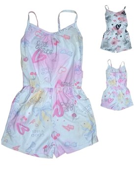 Enterito mono de nena en algodon sublimado. Posto