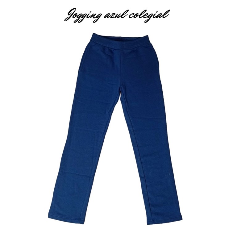 PANTALON JOGGING RECTO AZUL COLEGIAL. POSTO 5