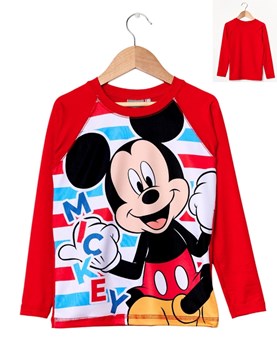 REMERA MANGA LARGA UV NENE ESTAMPA MICKEY. DISNEY