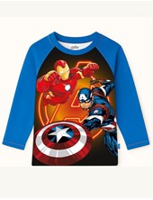 REMERA UV+50 MANGA LARGA ESTAMPA AVENGERS. DISNEY