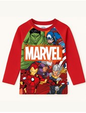 REMERA UV +50 MANGA LARGA ESTAMPA AVENGERS. DISNEY