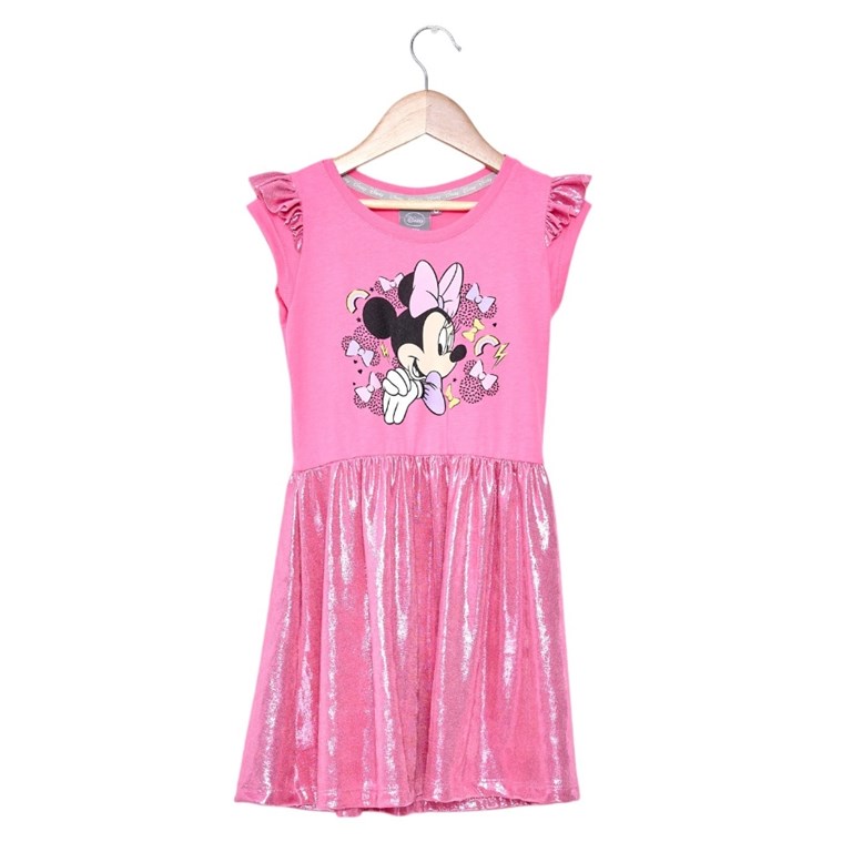 VESTIDO NENA MANGA CORTA ESTAMPADO MINNIE. DISNEY