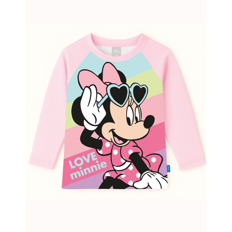 REMERA UV+50 MANGA LARGA ESTAMPA MINNIE. DISNEY