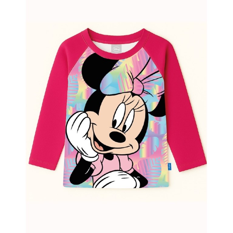 REMERA UV+50 MANGA LARGA ESTAMPA MINNIE. DISNEY