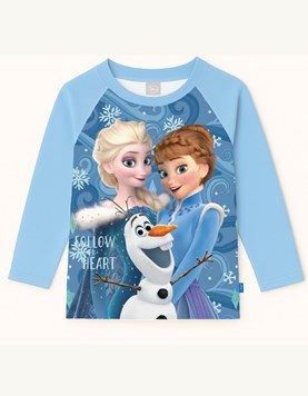 REMERA UV+50 MANAGA LARGA ESTAMPA FROZEN. DISNEY