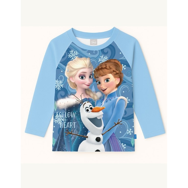 REMERA UV+50 MANAGA LARGA ESTAMPA FROZEN. DISNEY